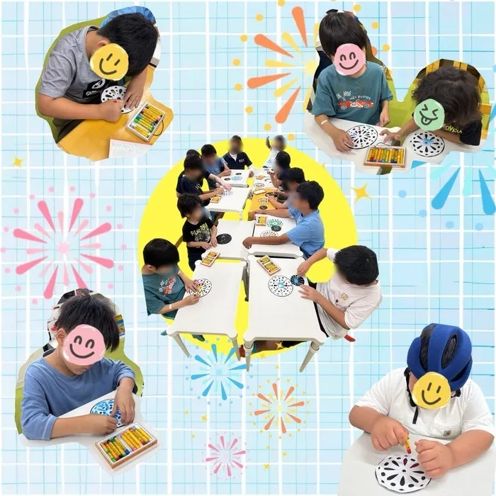 ピース　八尾支店/クレヨンステンシル🎇