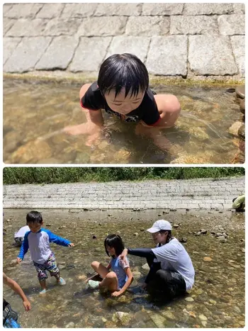 ライズ児童デイサービスまつばら/くろまろの郷で水遊び(*^▽^*)