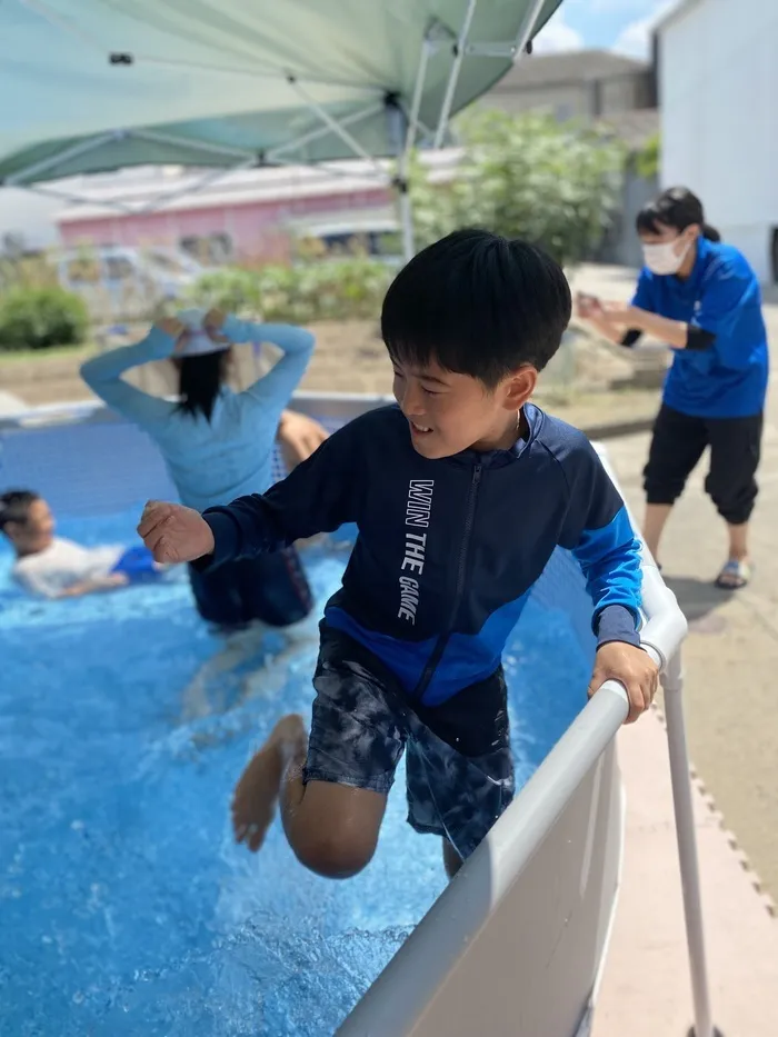 ライズ児童デイサービス楽音寺/水遊び💦