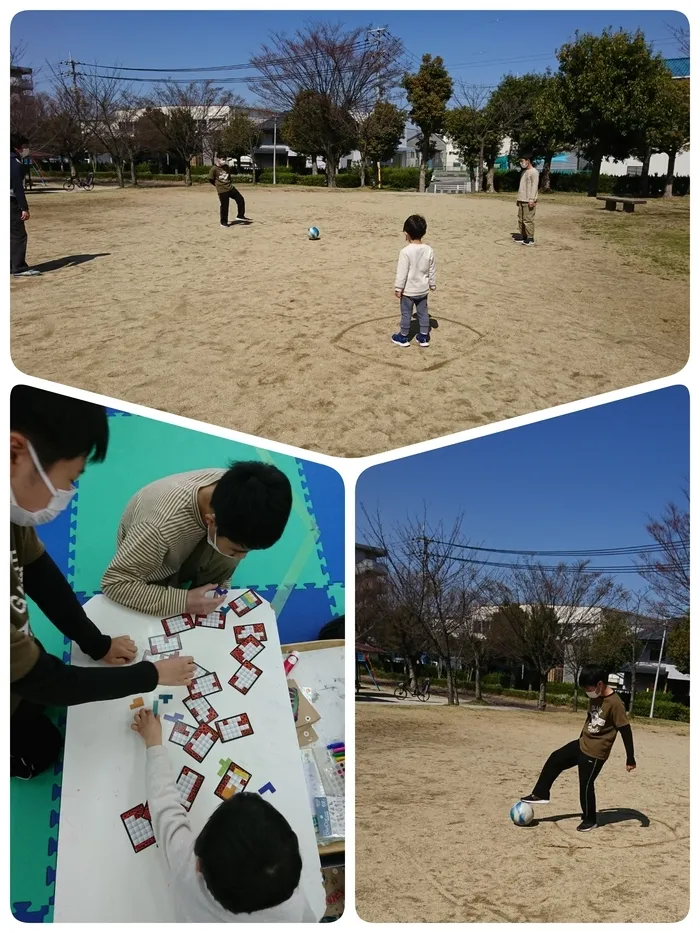 ライズ児童デイサービス東大阪よしだ/吉原公園で⚽