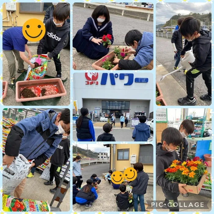 こども支援　クラムボン/今日の活動 お花植え