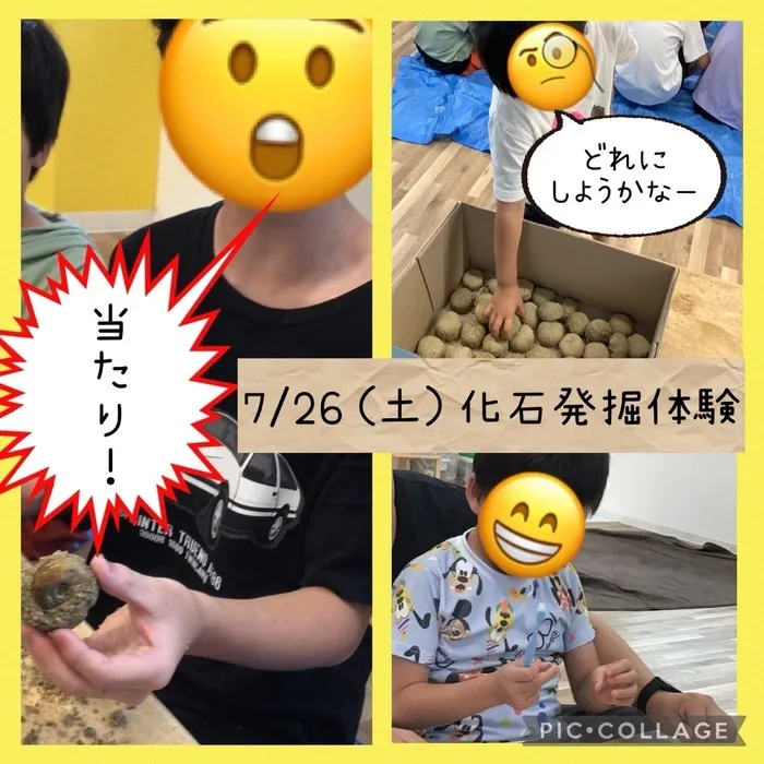 ここっと。/化石発掘体験！