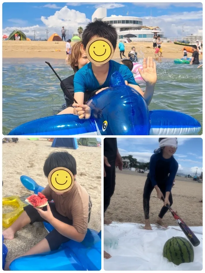 放課後等デイサービス ガリレオ オリンピア/今年初めての海遊び🏖