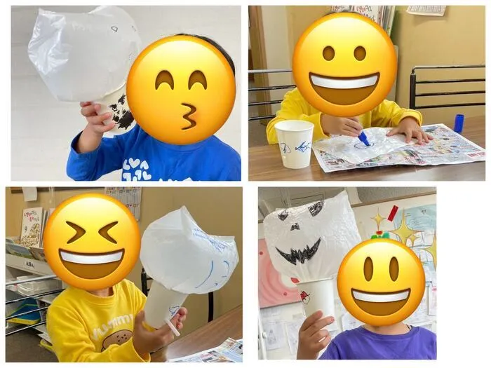 わくわくキッズルーム佐久平/おばけ作り