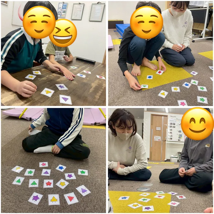 わくわくキッズルーム佐久平/まる・さんかく・しかくカルタ