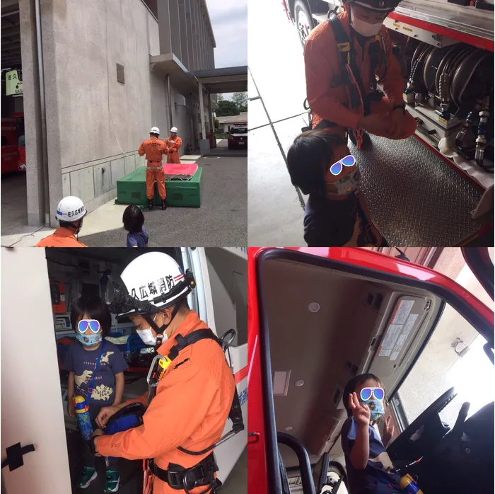 わくわくキッズルーム佐久平/消防士さんとの交流🚒