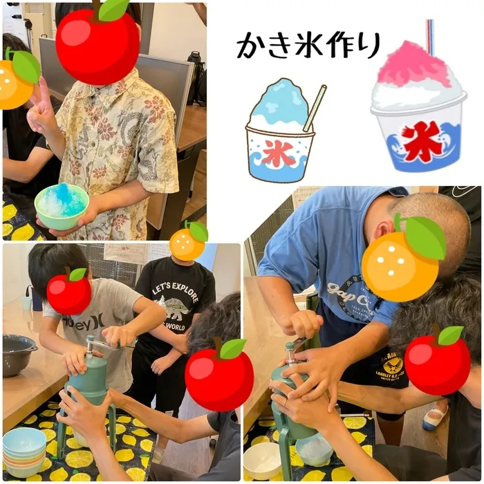 ちゃれんじ松原教室/🍧かき氷を作ろう😋