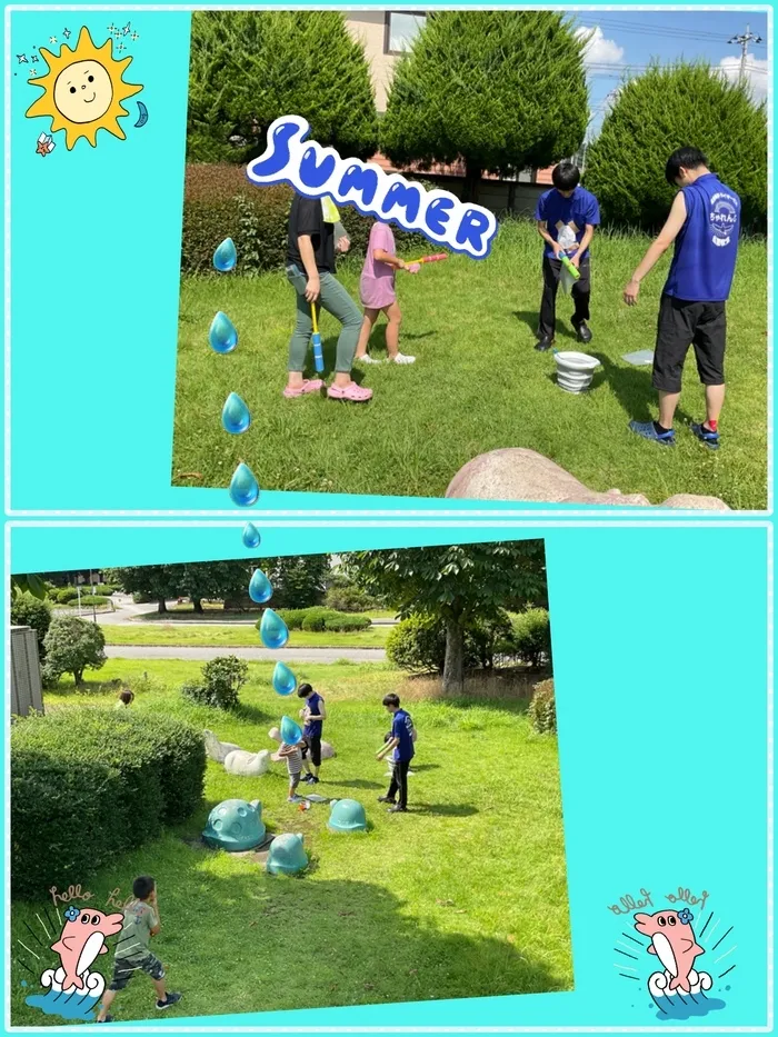 ちゃれんじ松原教室/☀️ルールを決めて水遊び💦