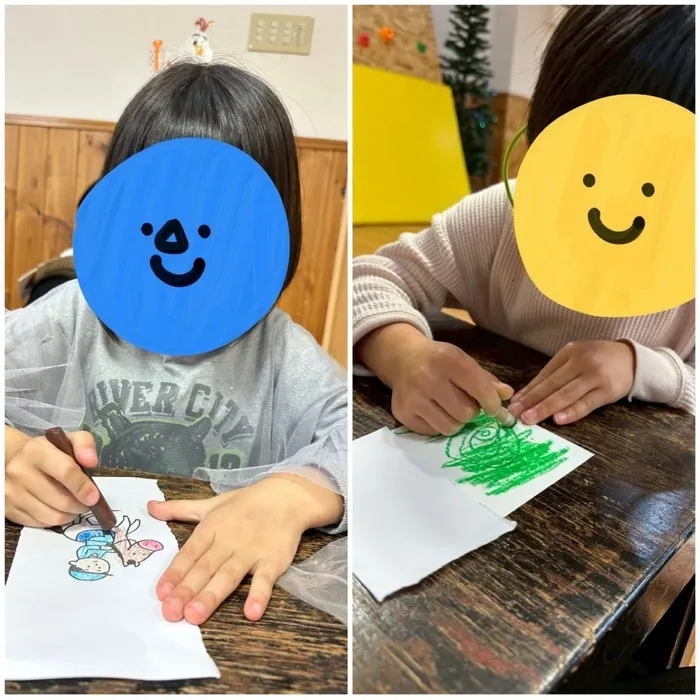 きりんのあくび　kids　ふせ/今月のアトリエは〜その①〜🐎🖍️🎨