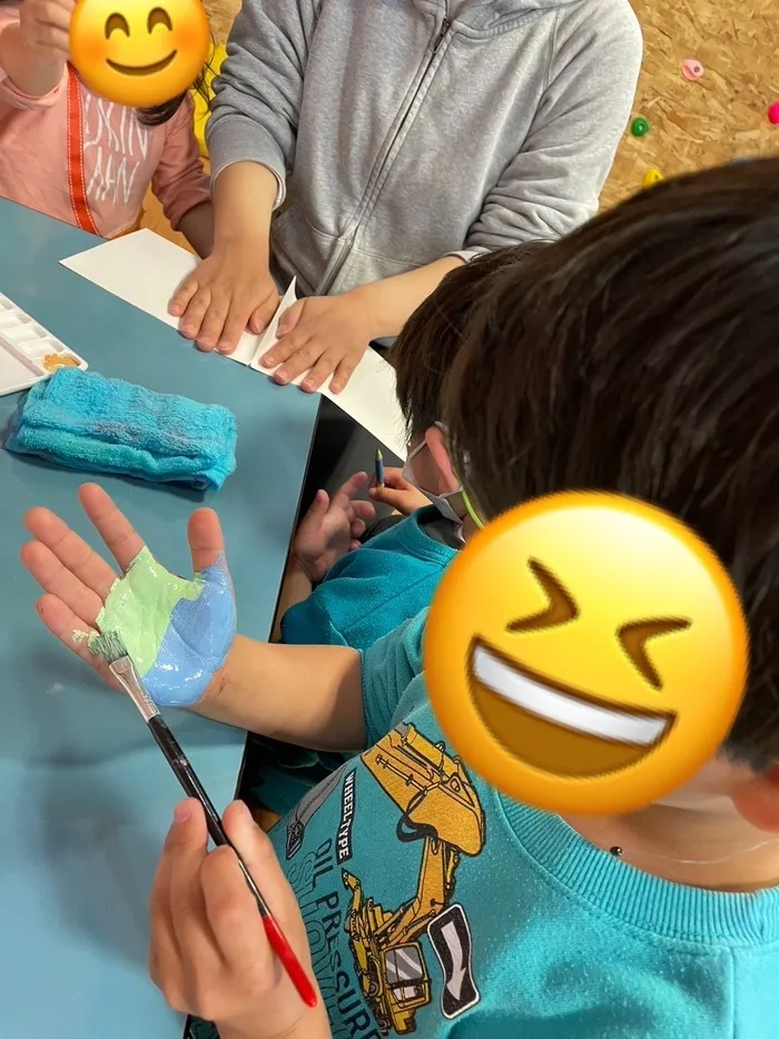 きりんのあくび　kids　ふせ/4月の制作🖐️🎨🖌️