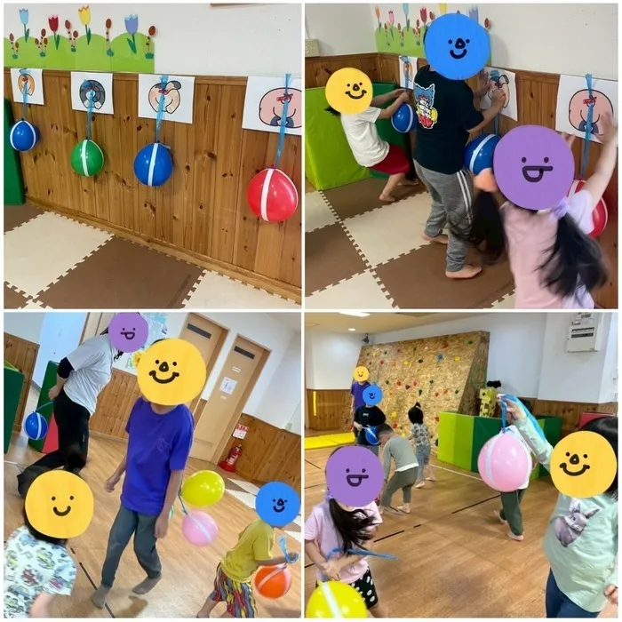 きりんのあくび　kids　ふせ/しっぽとりゲーム✨
