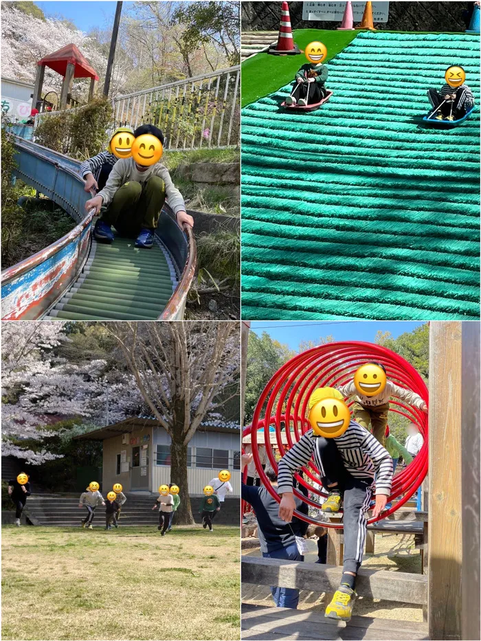 きりんのあくび　kids　ふせ/玉手山公園🌸