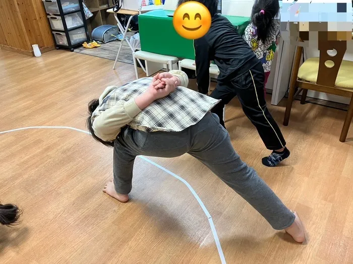 きりんのあくび　kids　ふせ/準備運動は大切🤸👍