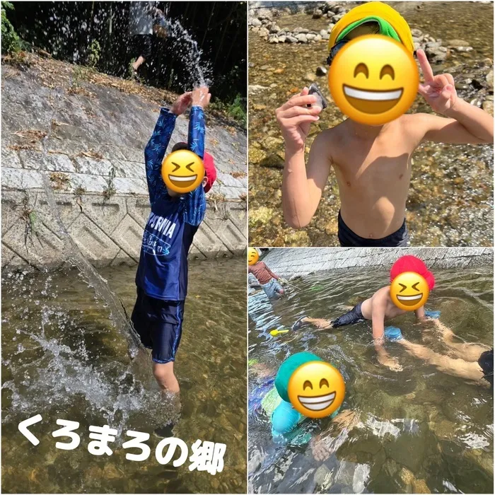 きりんのあくび　kids　ふせ/水遊び〜くろまろの郷🏕️〜