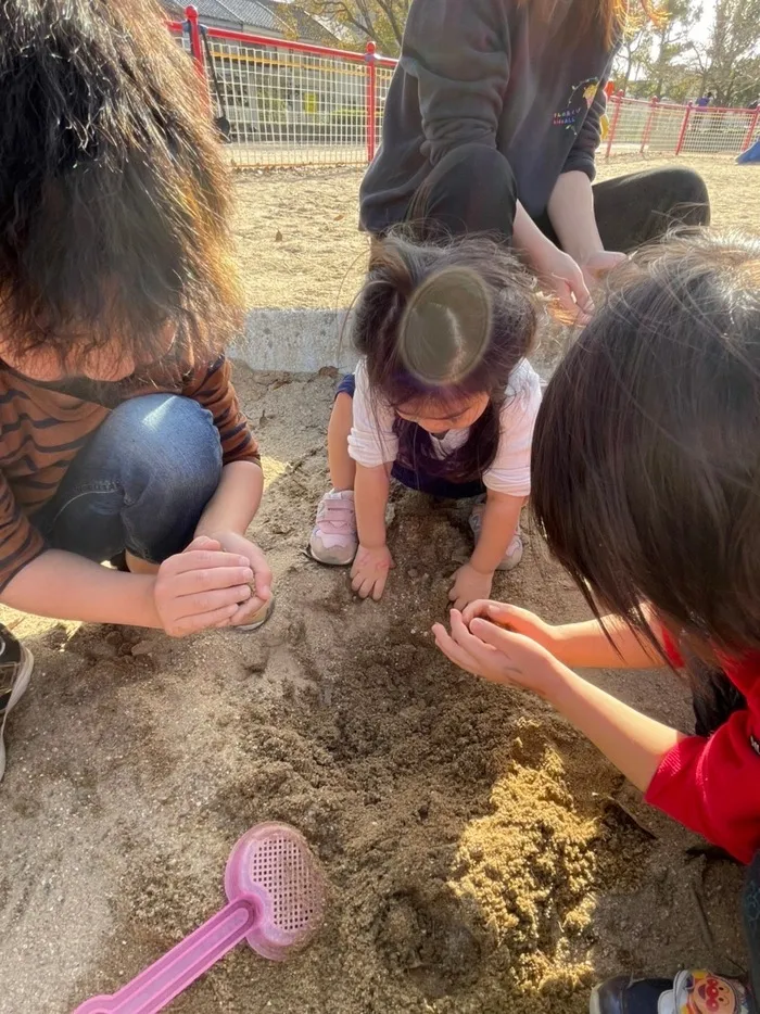 きりんのあくび　kids　ふせ/泥遊びでお団子作り🍡