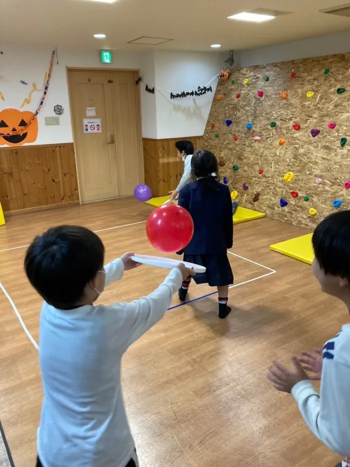 きりんのあくび　kids　ふせ/風船🎈リレー