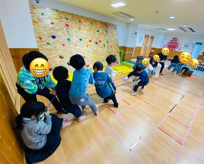 きりんのあくび　kids　ふせ/みんなでひっぱれ～い😲