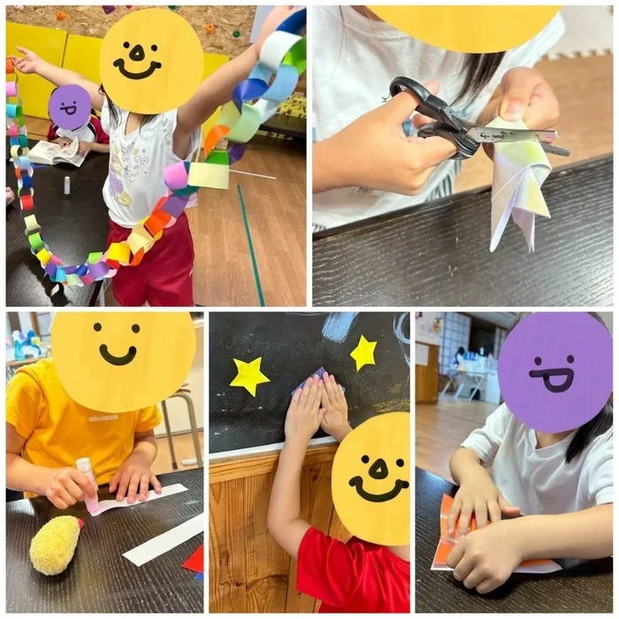 きりんのあくび　kids　ふせ/今月のアトリエは、、、🎋🌠