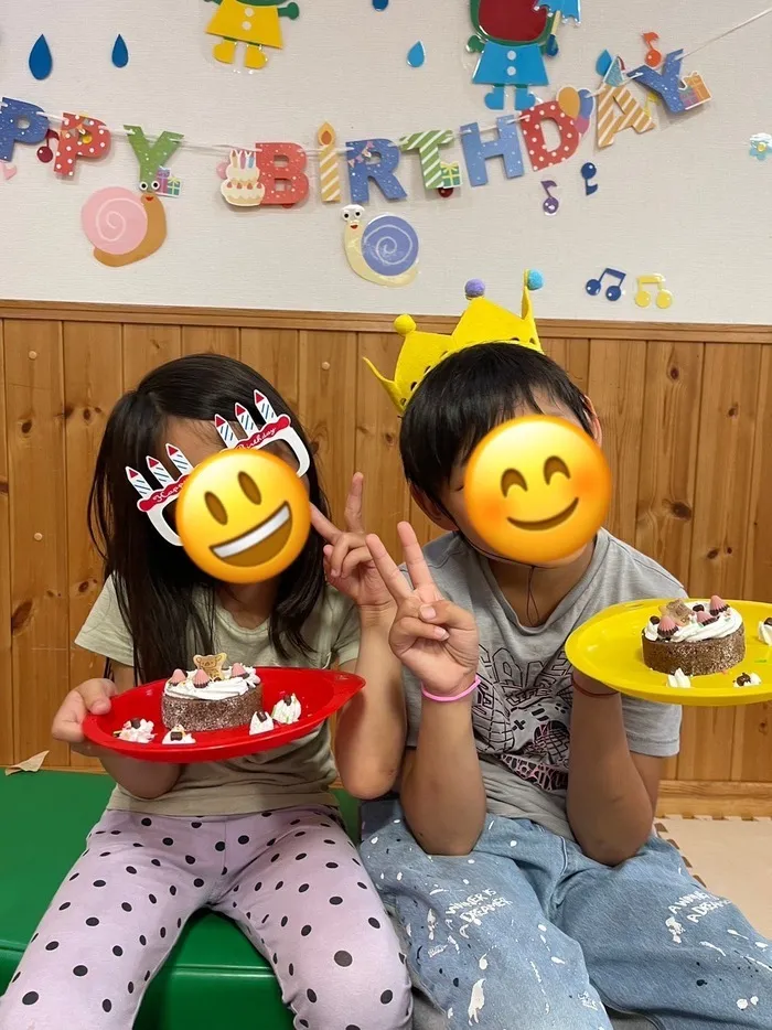 きりんのあくび　kids　ふせ/6月の誕生日会🎂