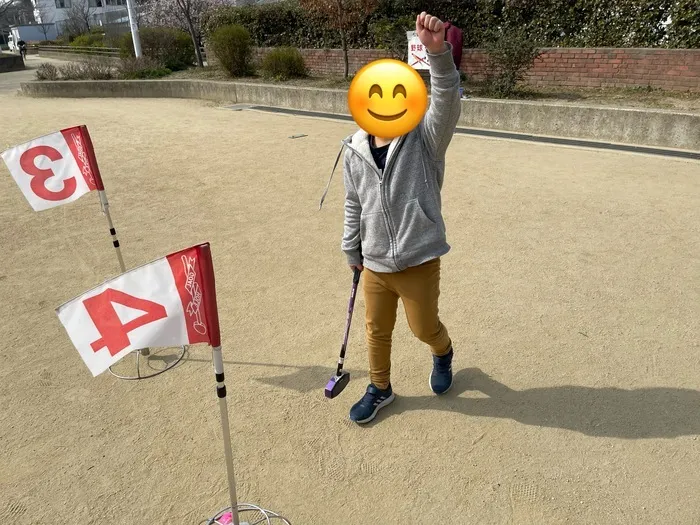 きりんのあくび　kids　ふせ/グランドゴルフ⛳️