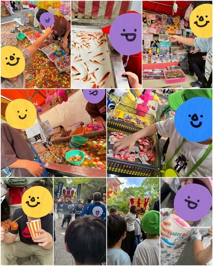 きりんのあくび　kids　ふせ/枚岡祭り🏮🪘🪭👘🍗🍌