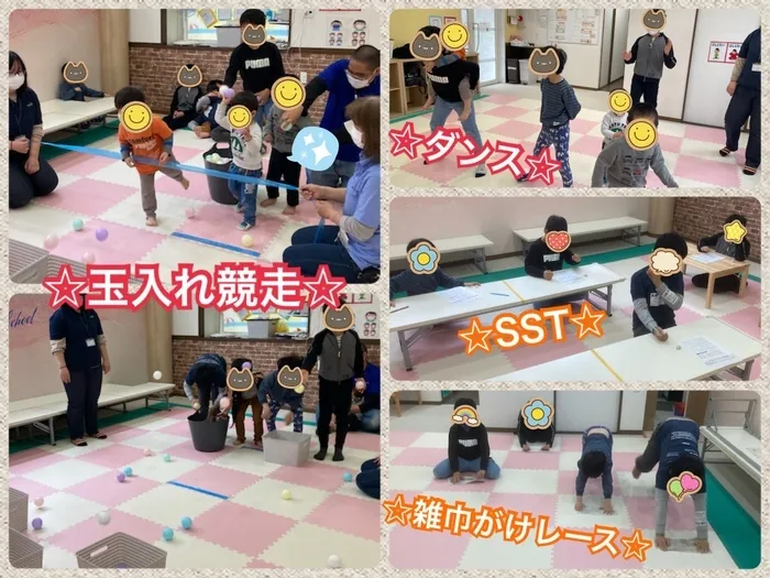 千葉県指定事業所　ALOHA KIDS SCHOOL南流山/玉入れ競争(3/30)☆児童発達支援&放課後等デイサービス☆