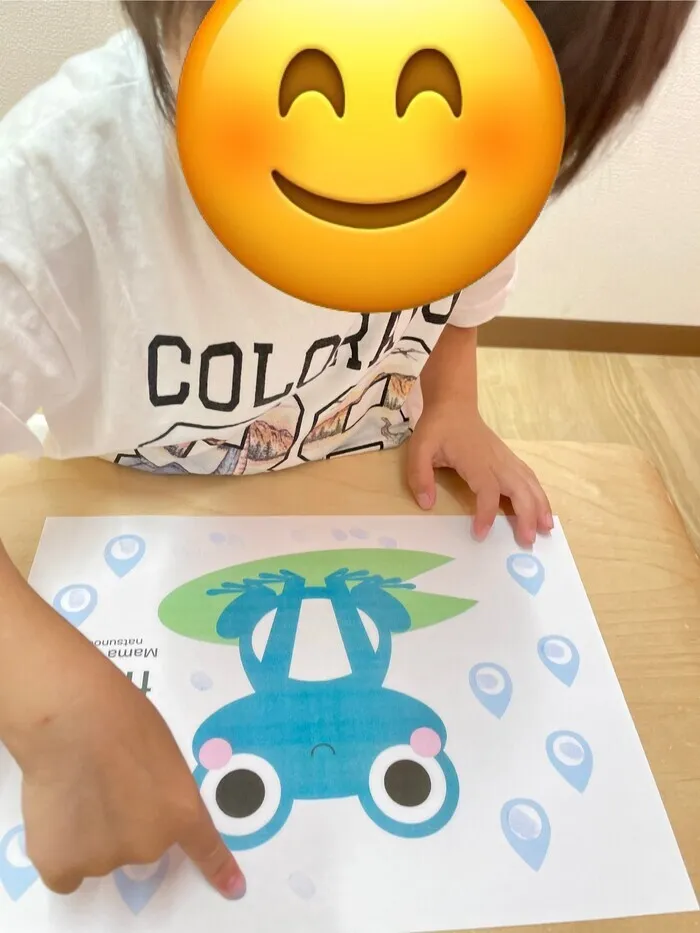 てらぴぁぽけっと東大宮教室/🎨指スタンプでペタペタ🎨 