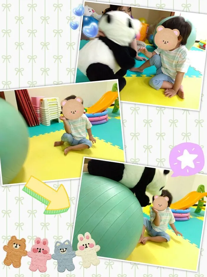 スパークスタジオ岩手北上(IMEトレーニング北上2号館)/パンダさんのたま乗り!