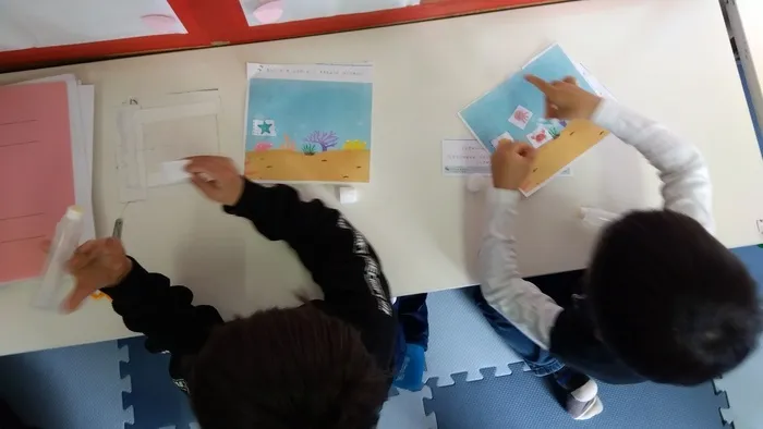 発達サポートＩＭＥトレーニング北上1号館/海の仲間を貼ってみたよ♪