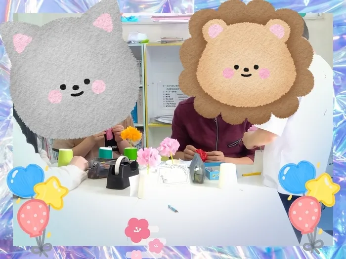 発達サポートＩＭＥトレーニング奥州2号館/☆工作活動の様子☆