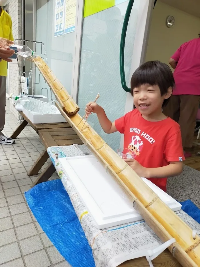 放課後等デイサービス　ウィズ・ユー広島/～流しそうめん～