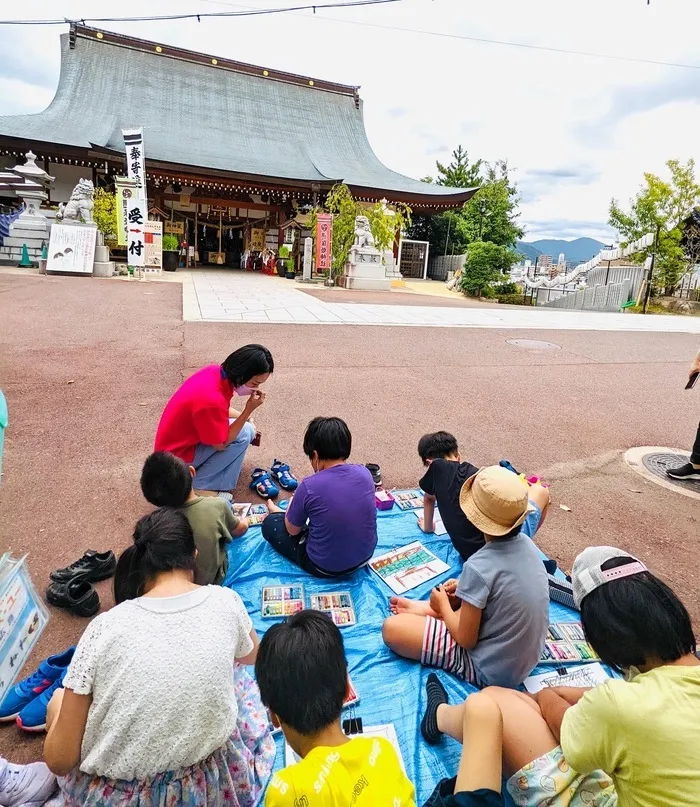 放課後等デイサービス　ウィズ・ユー広島/〜邇保姫神社写生〜