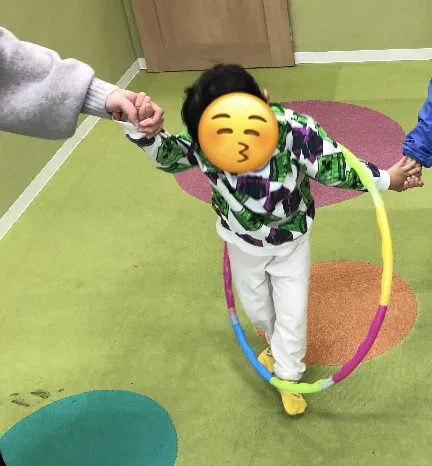 ブロッサムジュニア仙台木町教室/フラフープ送りリレー🎽☀️