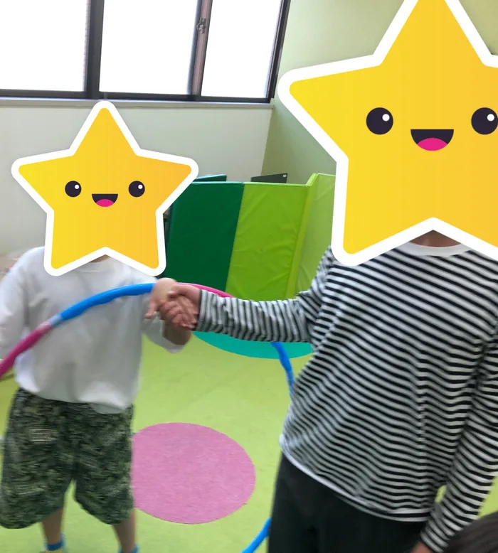 ブロッサムジュニア仙台木町教室/フラフープリレー