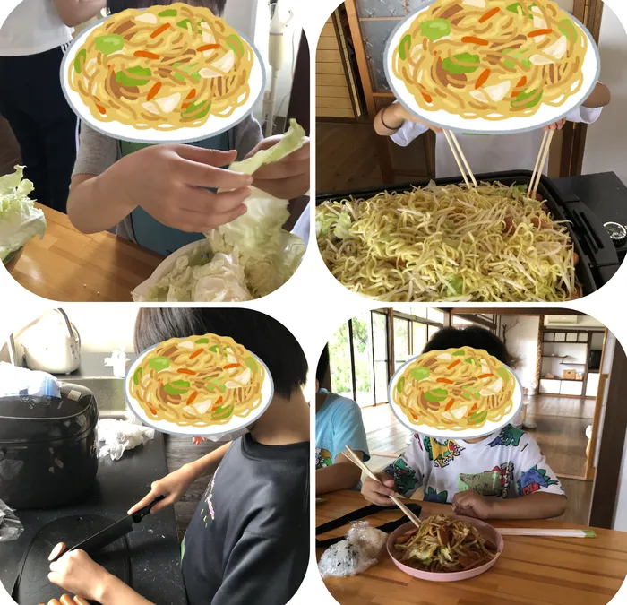 ブロッサムジュニア仙台木町教室/焼きそば作り