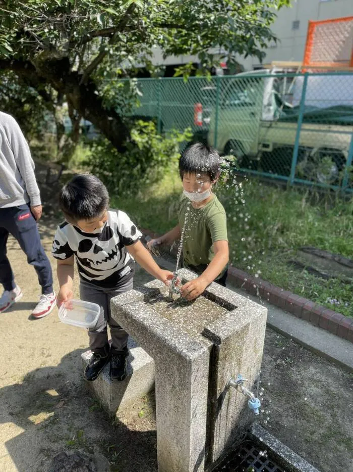 らいふ久寿川/公園で運動♪水遊び♪