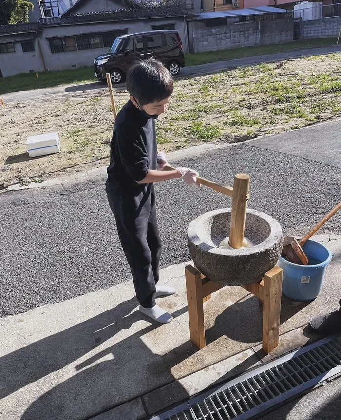 きずなの森/本格餅つき体験