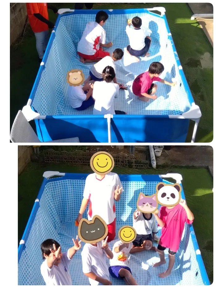 放課後等児童デイサービス水蓮/プールそうじ