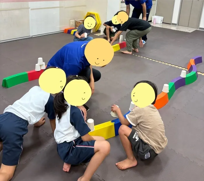 児童発達支援・放課後等デイサービス　LUMO江上校/みんなでコース作り♪