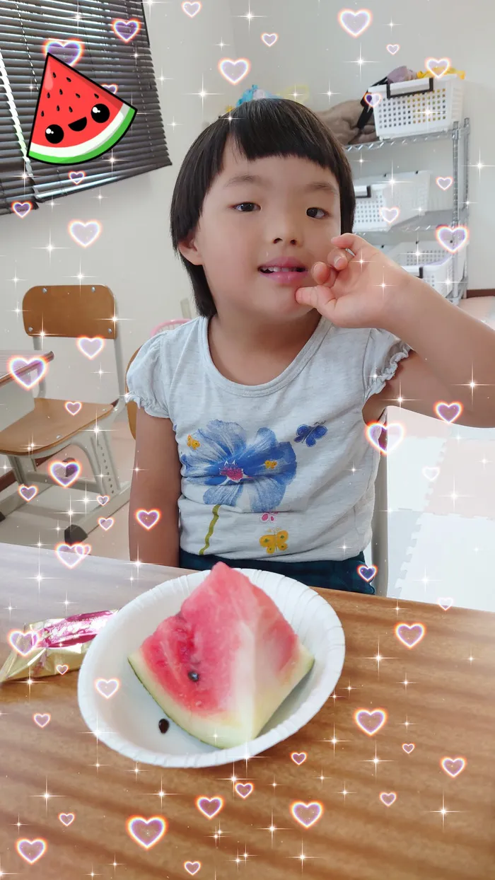 ナーシングプラス有松校/今日のおやつはす・い・か🍉