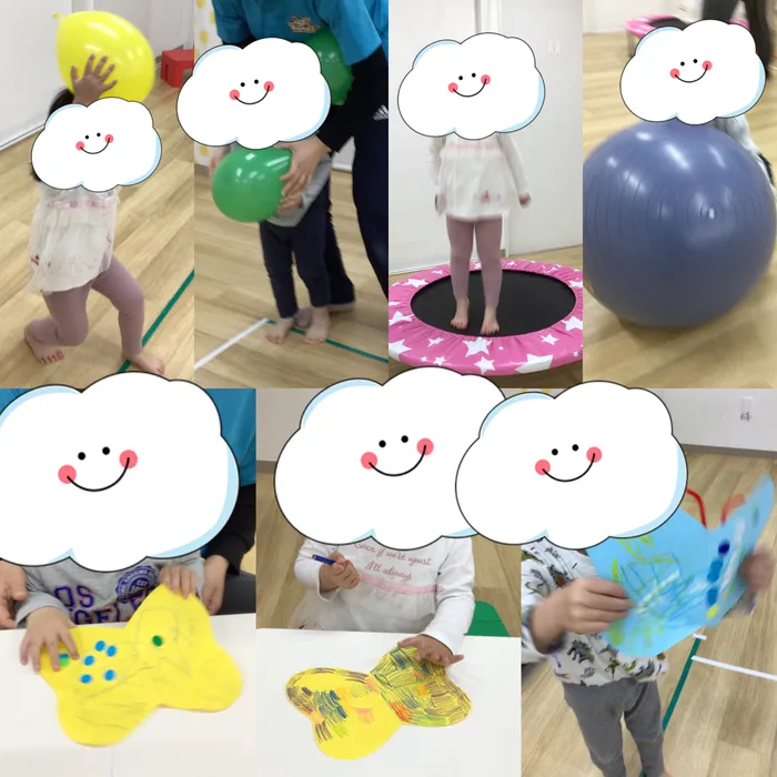 キッズフロンティアⅢ番館/風船遊び🦋ちょうちょ製作