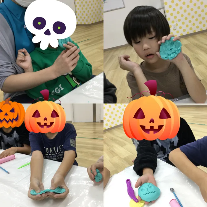 キッズフロンティアⅢ番館/粘土でハロウィン🎃