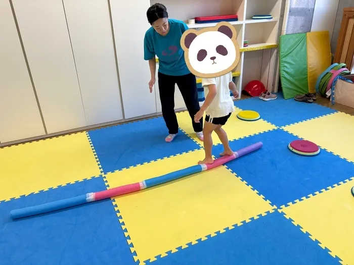 スパーク稲城オレンジ/グラグラ棒渡り👣