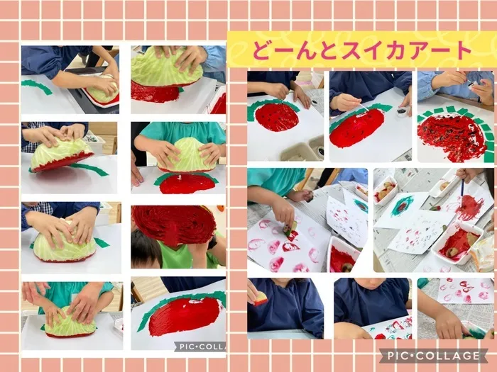 ヨリドコロ横浜東神奈川/どーんと　🍉すいか！～キャベツでスタンプ～