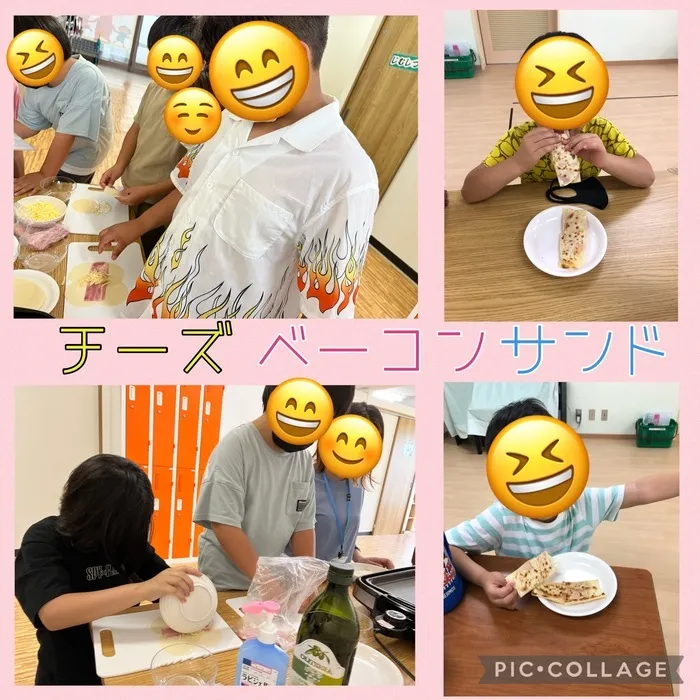 ちゃれんじ元今泉教室/チーズベーコンサンド🧀🥓