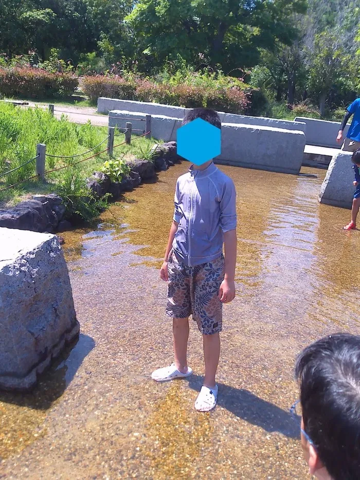 放課後等デイサービス　ウィズ長田・須磨/2025夏休みの思い出　平磯公園で水遊び