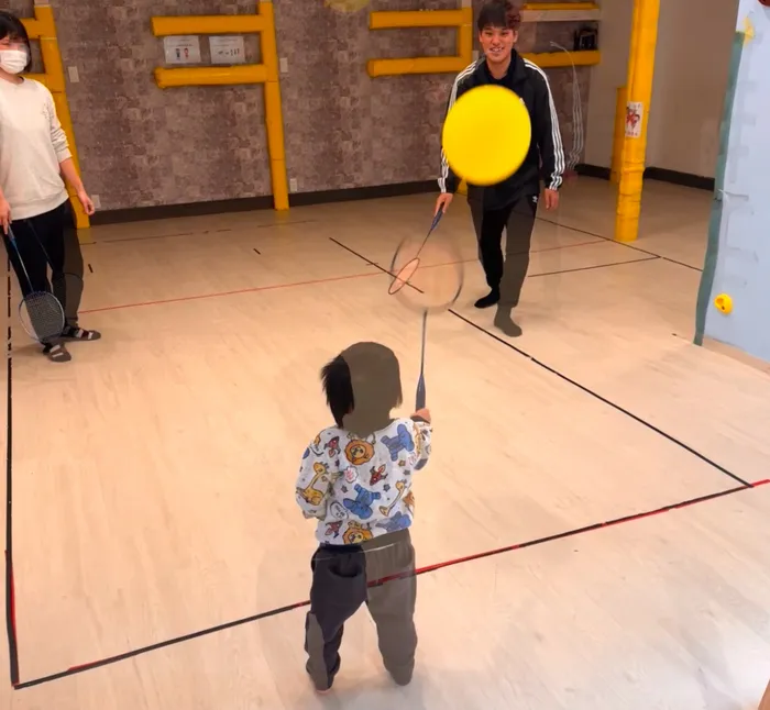 きりんのあくび kids しゅんとく/風船バドミントン🏸