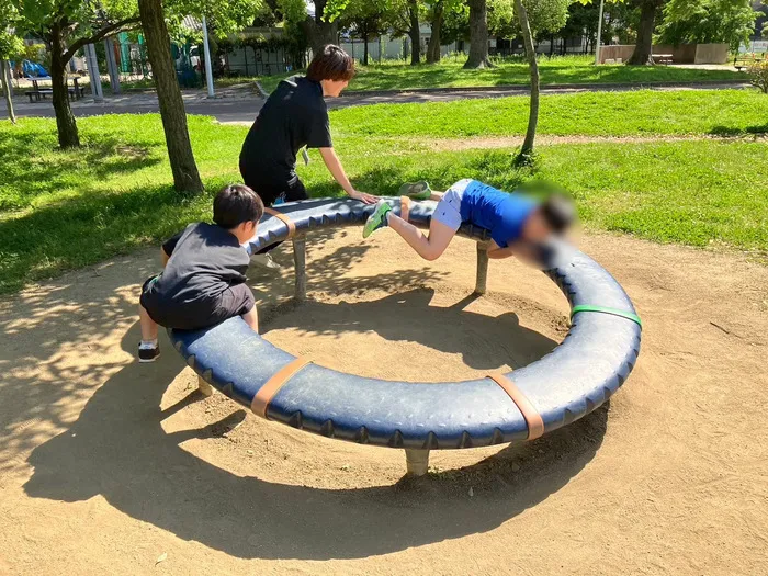 きりんのあくび kids しゅんとく/ぐるぐる遊具🌀でみんな笑顔😆😁