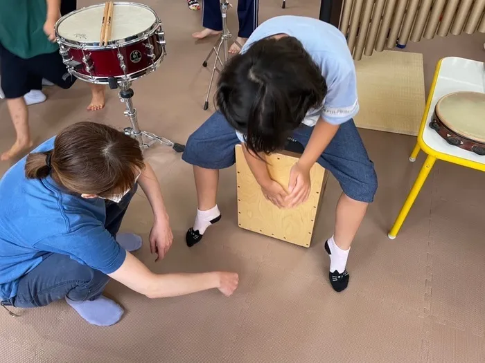 マイステージひまわり西九条/いろいろ体験♪夏休み🌻打楽器体験☺️