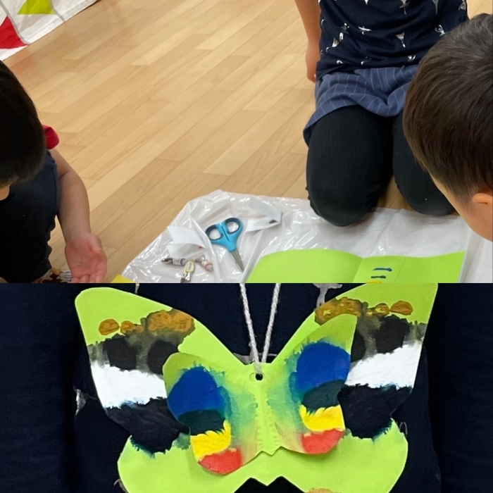こども未来アカデミー苦楽園教室 空きあり 児童発達支援事業所 西宮市のブログ デカルコマニーで蝶 を作りました Litalico発達ナビ